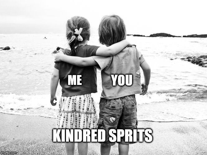 ME YOU KINDRED SPRITS | made w/ Imgflip meme maker