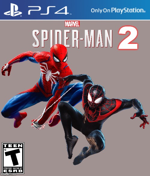 New template! | 2 | image tagged in spider-man,marvel,marvel comics,ps4,playstation,ps4 case | made w/ Imgflip meme maker