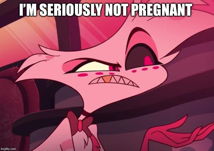 is there seriously no | I’M SERIOUSLY NOT PREGNANT | image tagged in is there seriously no | made w/ Imgflip meme maker