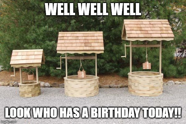 Well Well Well | WELL WELL WELL; LOOK WHO HAS A BIRTHDAY TODAY!! | image tagged in well well well | made w/ Imgflip meme maker