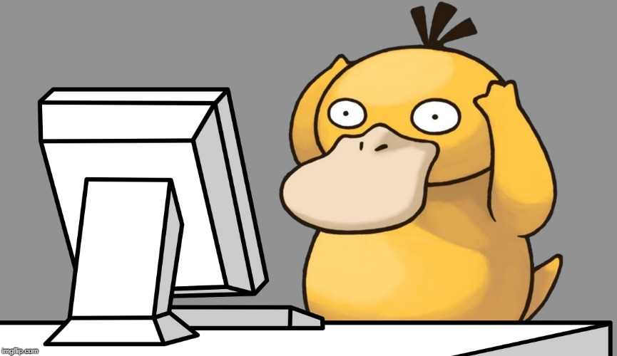 psyduck computer | image tagged in psyduck computer | made w/ Imgflip meme maker