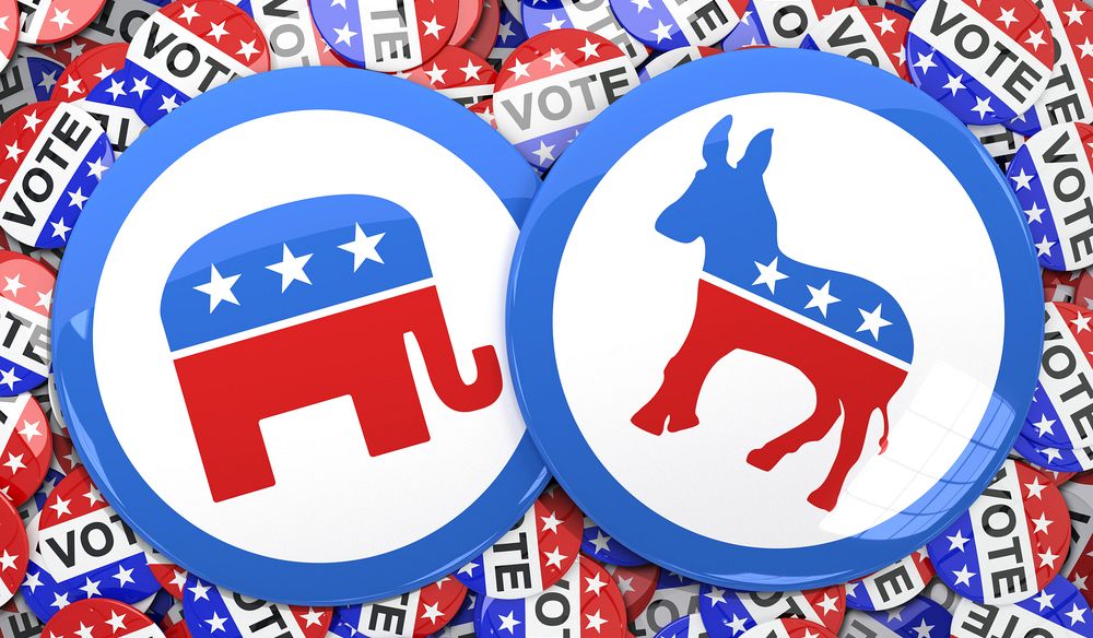 Republicans and Democrats together Blank Meme Template