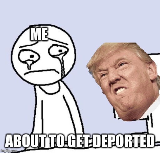 mexico | ME; ABOUT TO GET DEPORTED | image tagged in donald trump is an idiot | made w/ Imgflip meme maker