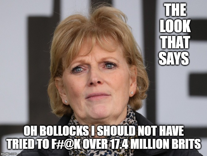 THE LOOK THAT SAYS; OH BOLLOCKS I SHOULD NOT HAVE TRIED TO F#@K OVER 17.4 MILLION BRITS | image tagged in memes | made w/ Imgflip meme maker