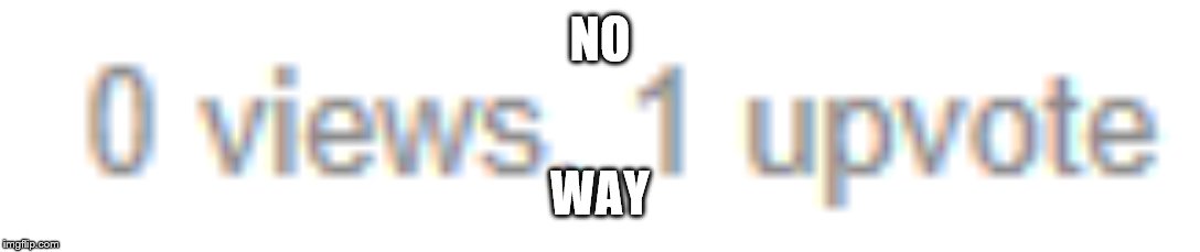NO; WAY | made w/ Imgflip meme maker