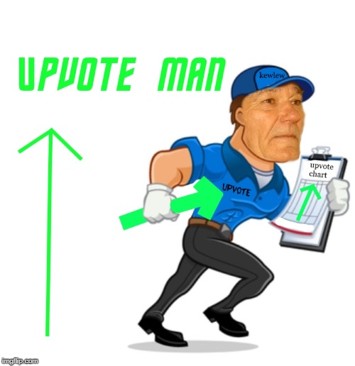 upvote man | image tagged in upvote man | made w/ Imgflip meme maker