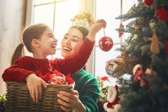 Mom and Daughter Christmas Tree Blank Meme Template