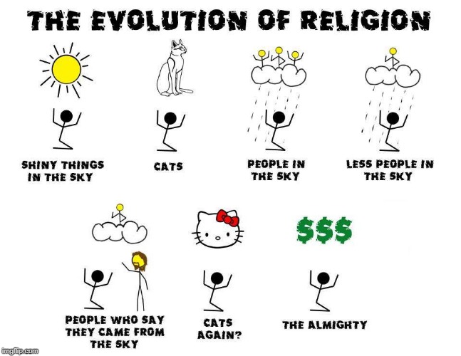 image tagged in religion,evolution,loon,loons,stupidity,religious | made w/ Imgflip meme maker