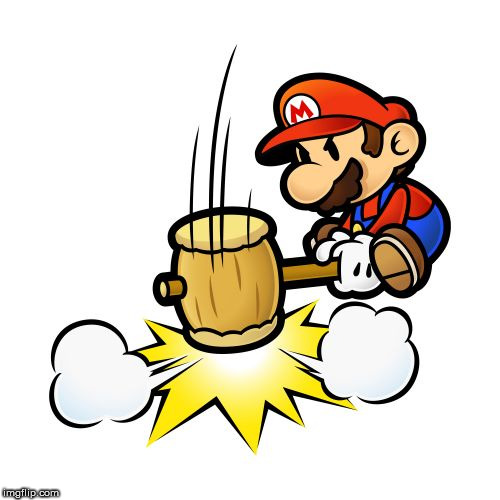 Mario Hammer Smash Meme | image tagged in memes,mario hammer smash | made w/ Imgflip meme maker