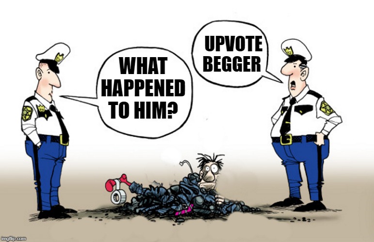 WHAT HAPPENED TO HIM? UPVOTE BEGGER | made w/ Imgflip meme maker