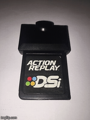 Action Replay DSi | image tagged in gifs,gaming | made w/ Imgflip images-to-gif maker