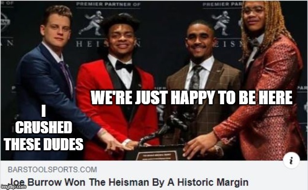 Heisman Hopeful-lessness | image tagged in sports,heisman | made w/ Imgflip meme maker