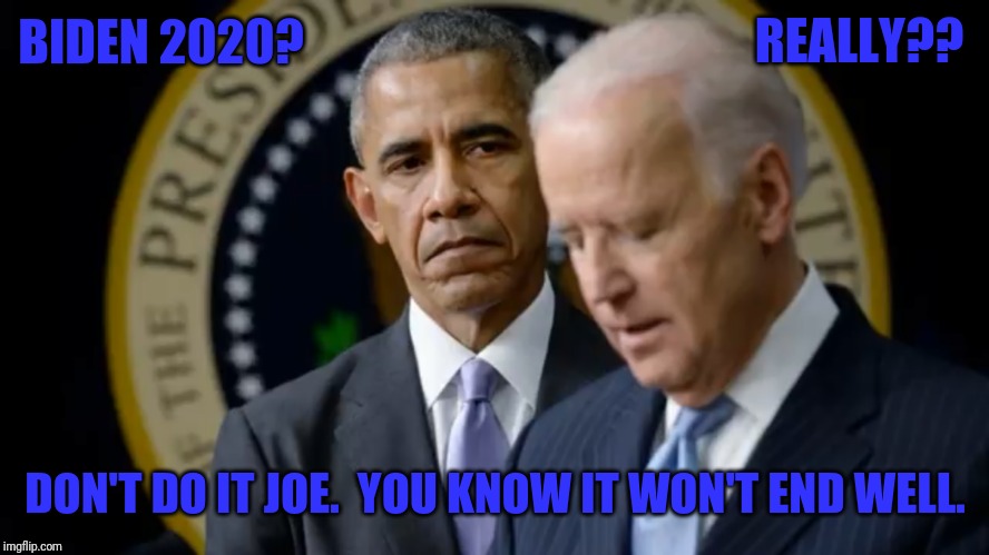 Why not start a Kindergarten or Something? | REALLY?? BIDEN 2020? DON'T DO IT JOE.  YOU KNOW IT WON'T END WELL. | image tagged in don't do it joe,creepy joe biden,pedophile,presidential race,joe biden,gitmo | made w/ Imgflip meme maker