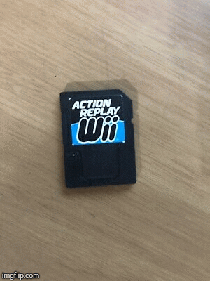 Action Replay Wii | image tagged in gifs,gaming | made w/ Imgflip images-to-gif maker