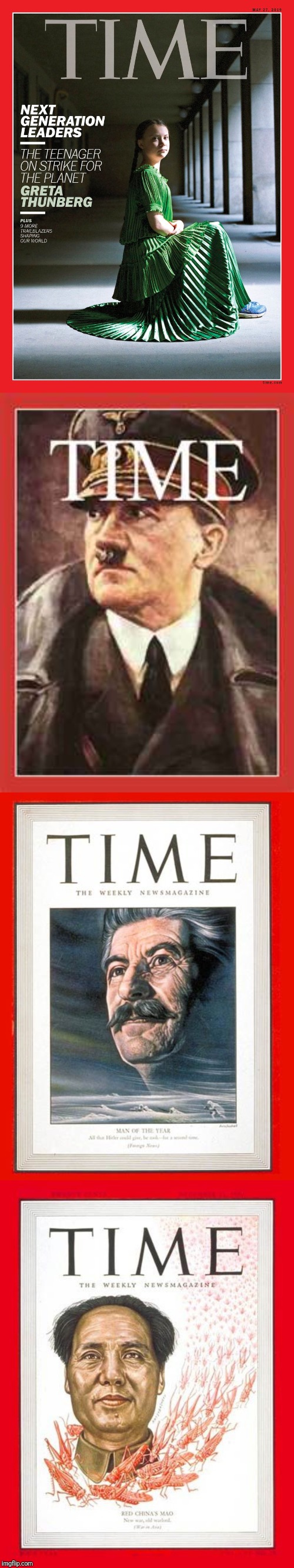Could there be a more discredited award to give someone. | image tagged in time magazine person of the year,greta thunberg,greta thunberg how dare you,how dare you | made w/ Imgflip meme maker