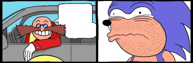 High Quality Crying sonic Blank Meme Template