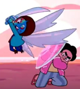 Bluebird Azurite attacking  Steven Blank Meme Template