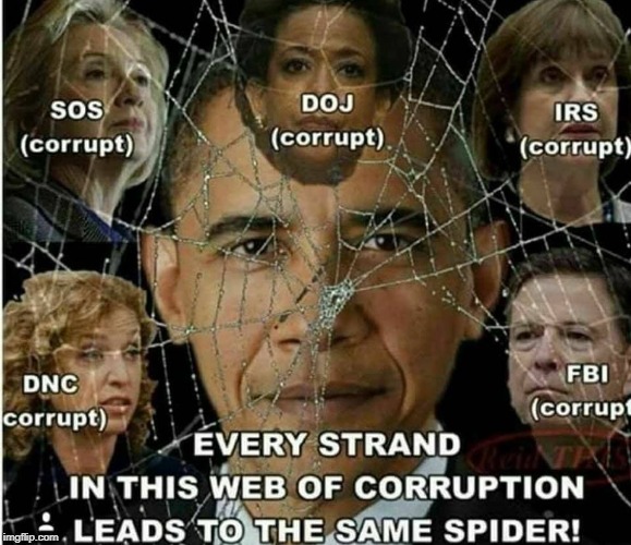 welcome to my lair said the spider to the fly | image tagged in corruption,obama,lynch,dnc,fbi,sos | made w/ Imgflip meme maker