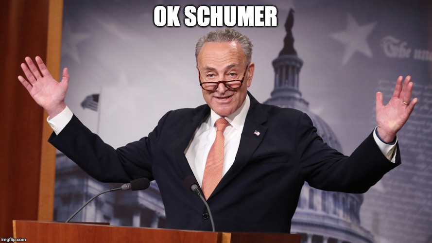 Chuck Schumer | OK SCHUMER | image tagged in chuck schumer | made w/ Imgflip meme maker