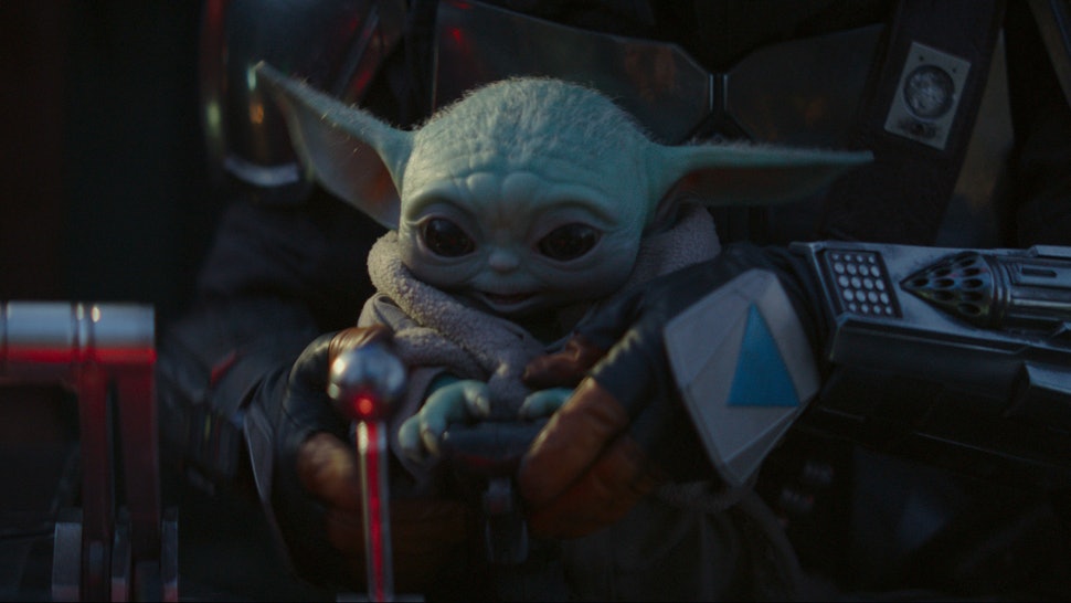 High Quality Baby Yoda Lever Blank Meme Template