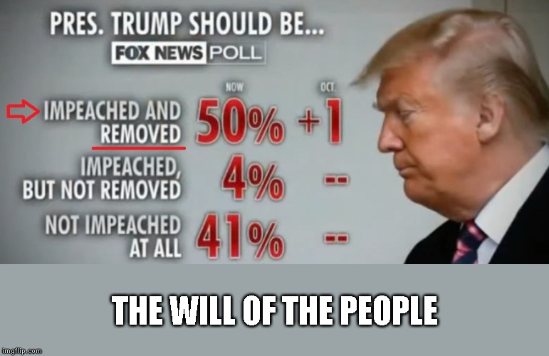 A "Fair and Balanced" Fox News Poll | THE WILL OF THE PEOPLE | image tagged in the will of the people,traitor,corrupt,commie,liar,impeach trump | made w/ Imgflip meme maker