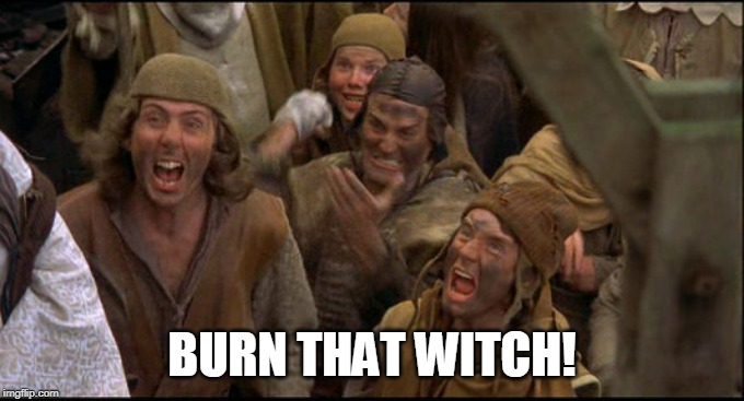Monty Python witch | BURN THAT WITCH! | image tagged in monty python witch | made w/ Imgflip meme maker