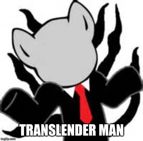 I don't know, slenderman | TRANSLENDER MAN | image tagged in i don't know slenderman | made w/ Imgflip meme maker