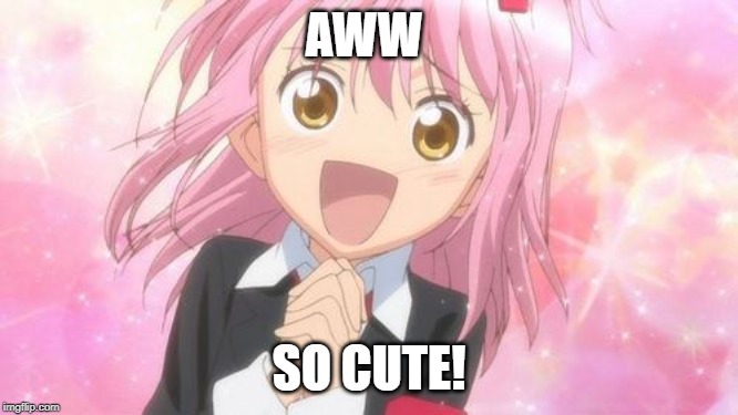 aww anime girl | AWW SO CUTE! | image tagged in aww anime girl | made w/ Imgflip meme maker