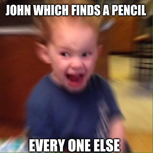 High Quality not a pencil Blank Meme Template