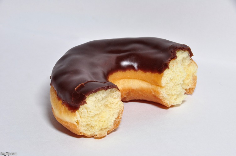 Half Donut | image tagged in half donut | made w/ Imgflip meme maker