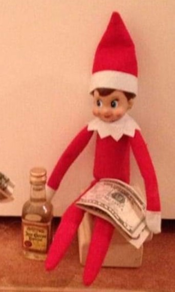 High Quality DRINKING ELF Blank Meme Template