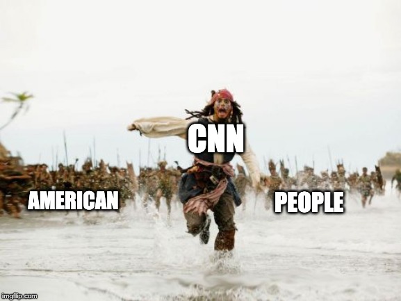 Jack Sparrow Being Chased | CNN; AMERICAN; PEOPLE | image tagged in memes,jack sparrow being chased | made w/ Imgflip meme maker