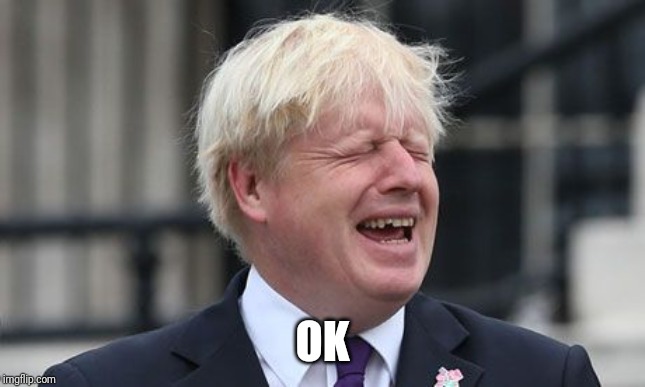 Boris Johnson | OK | image tagged in boris johnson | made w/ Imgflip meme maker