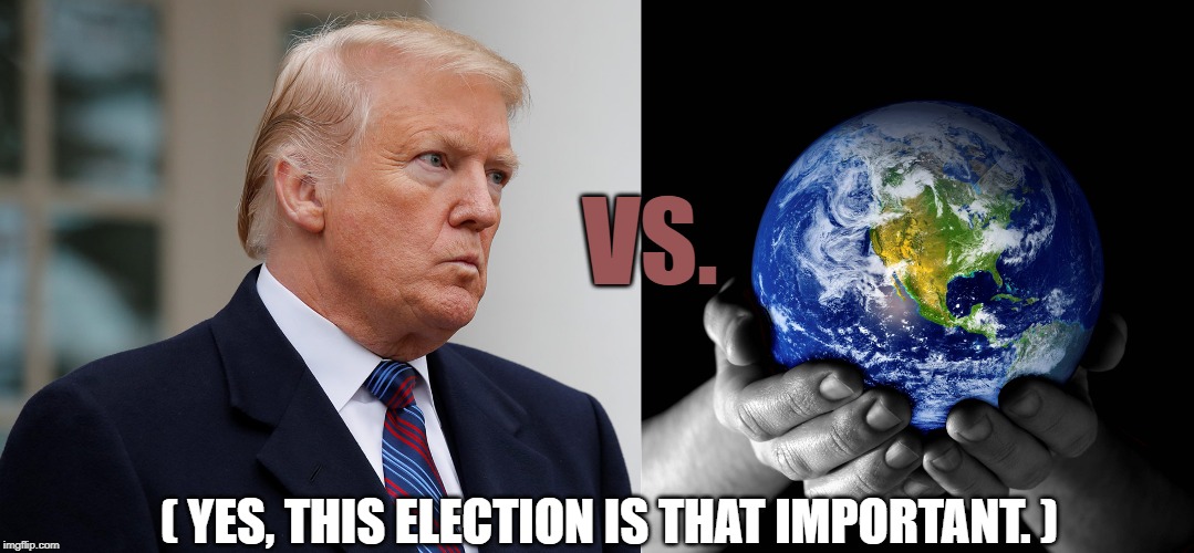 VOTE! | VS. ( YES, THIS ELECTION IS THAT IMPORTANT. ) | image tagged in vote | made w/ Imgflip meme maker