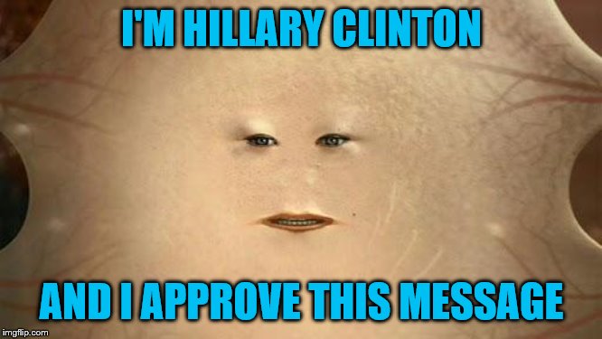 Cassandra (Doctor Who) | I'M HILLARY CLINTON; AND I APPROVE THIS MESSAGE | image tagged in cassandra doctor who | made w/ Imgflip meme maker