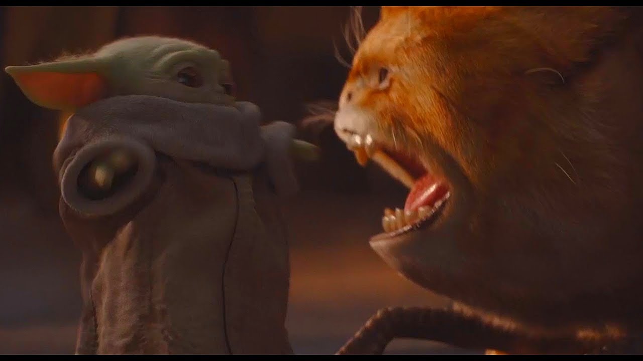 Baby Yoda Scared Blank Meme Template