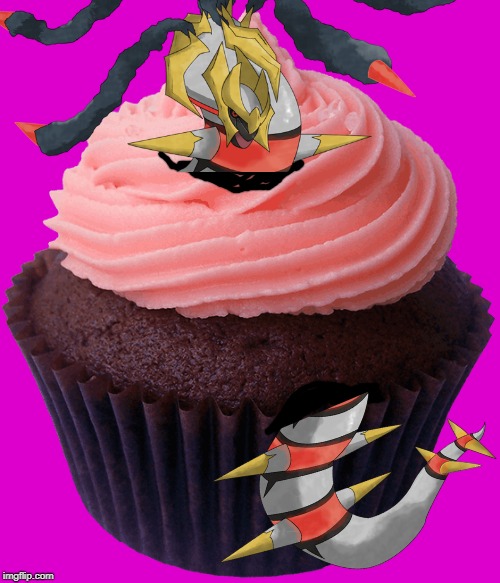 This is Arceus' best friend. | image tagged in pokemon,cupcakes | made w/ Imgflip meme maker