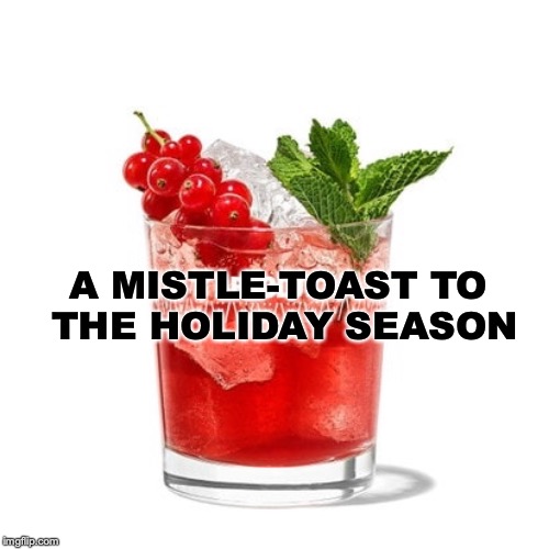 Mmm. Mistletoe | A MISTLE-TOAST TO; THE HOLIDAY SEASON | image tagged in janey mack meme,christmas,flirty,funny,alcohol | made w/ Imgflip meme maker