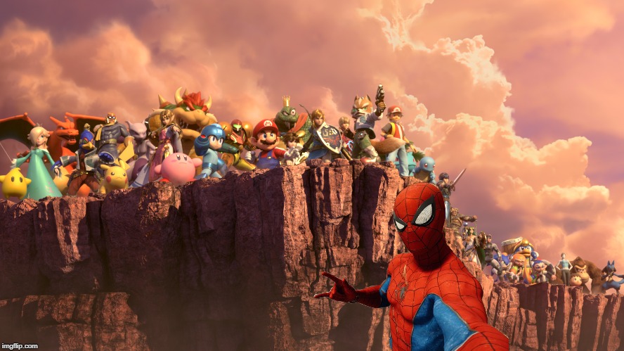 spider-selfie in smash! | image tagged in me and the boys smash bros,spider-man,super smash bros | made w/ Imgflip meme maker