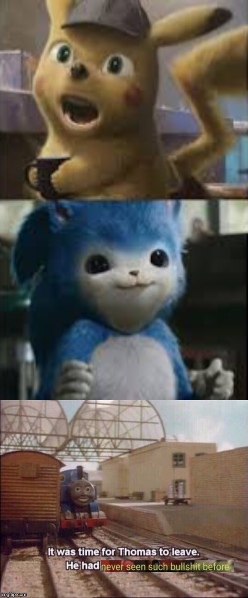 image tagged in it was time for thomas to leave,pikachu and sonic swapped | made w/ Imgflip meme maker