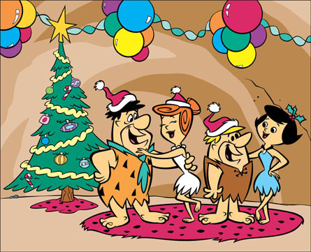 High Quality flintstones_xmas Blank Meme Template