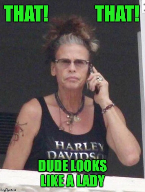 THAT!             THAT! DUDE LOOKS LIKE A LADY | made w/ Imgflip meme maker