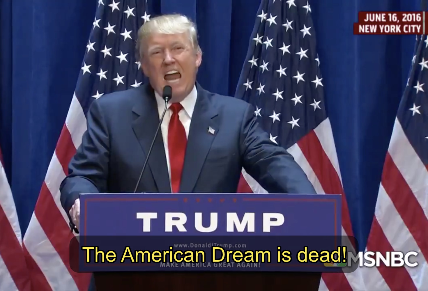 The American Dream is dead Blank Meme Template