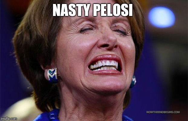 Nancy Pelosi | NASTY PELOSI | image tagged in nancy pelosi | made w/ Imgflip meme maker