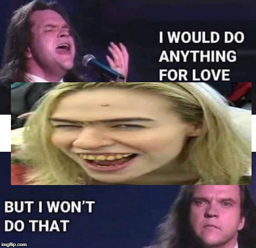 I would do anything for love | image tagged in i would do anything for love | made w/ Imgflip meme maker