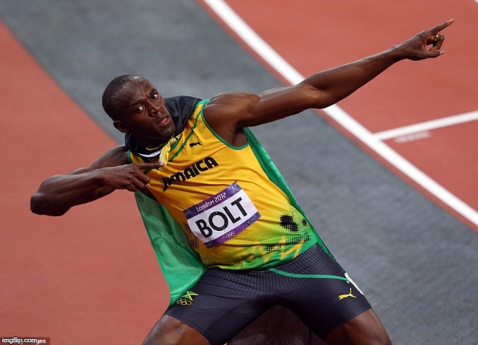 usain bolt | image tagged in usain bolt | made w/ Imgflip meme maker