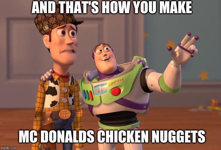 X, X Everywhere Meme | AND THAT'S HOW YOU MAKE; MC DONALDS CHICKEN NUGGETS | image tagged in memes,x x everywhere | made w/ Imgflip meme maker