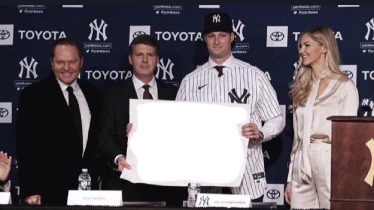 Gerrit Cole Sign Blank Meme Template