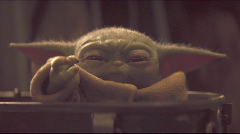 Baby yoda choke Blank Meme Template