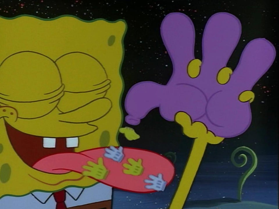 High Quality Spongebob Glove Candy Blank Meme Template